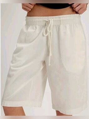Free People NWOT Sailor Pull On Poplin Shorts in White | Size XSmall